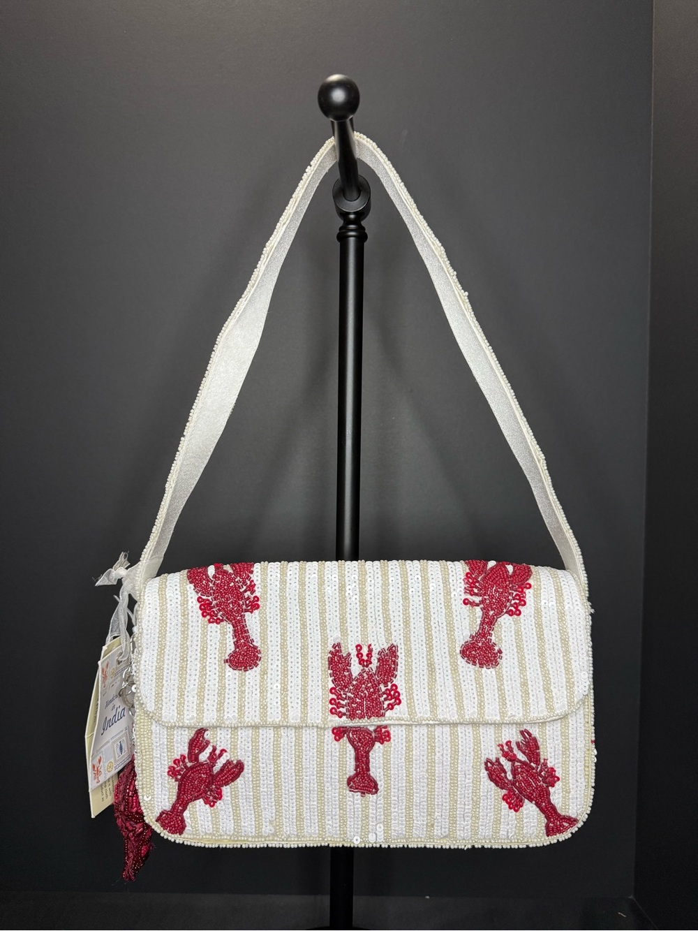 New Viral Beaded Purse Bag Made in India Summer Resort Novelty Lobster Crawfish